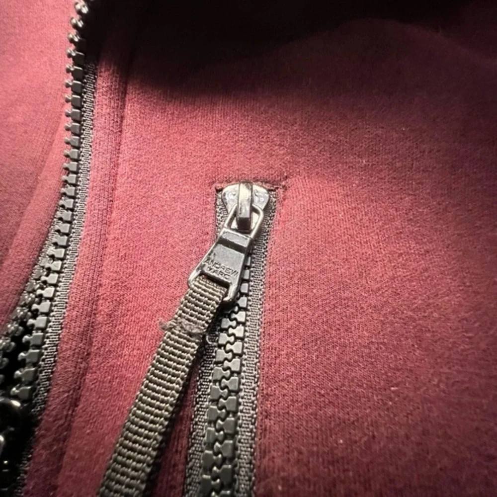 Andrew‎ Marc Scuba Knit Hooded Zip Up Jacket Women’s XXL Burgundy Removable Hood
